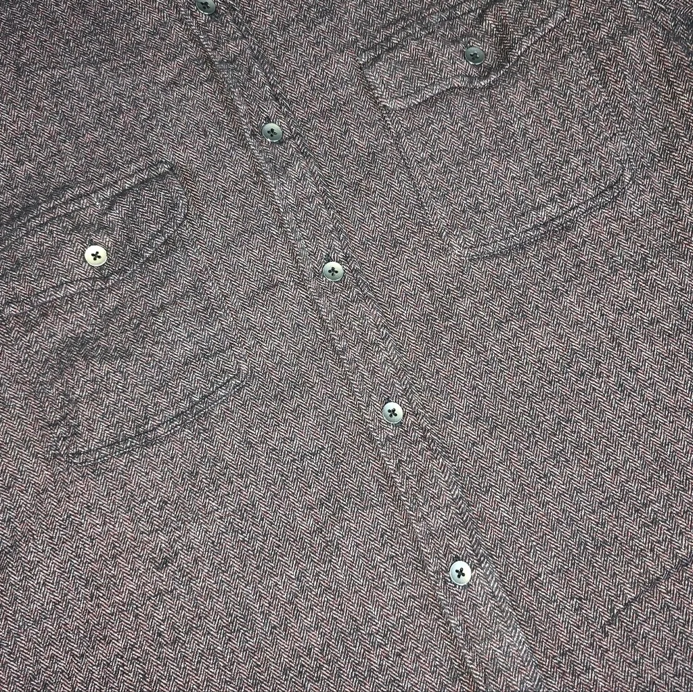 Flag & Anthem | 98% Cotton Micro Herringbone Button Down Casual Mens Shirt - Picture 11 of 15